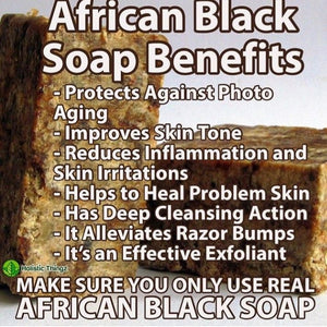 100% Pure Raw Black Soap